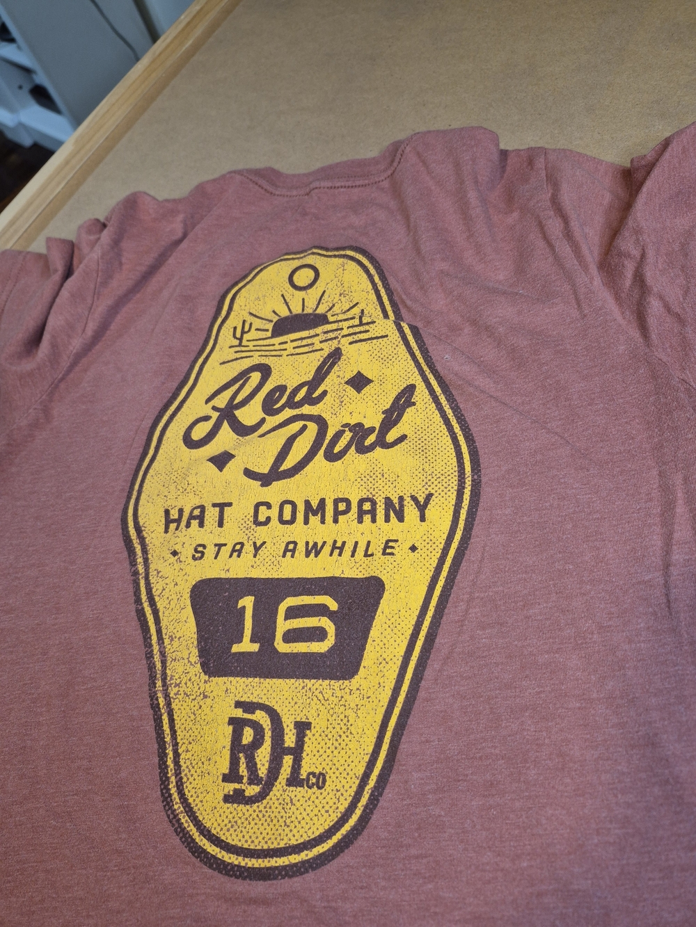 Red Dirt Hat Company Short Sleeve Tee - Dusty Maroon 4608/7